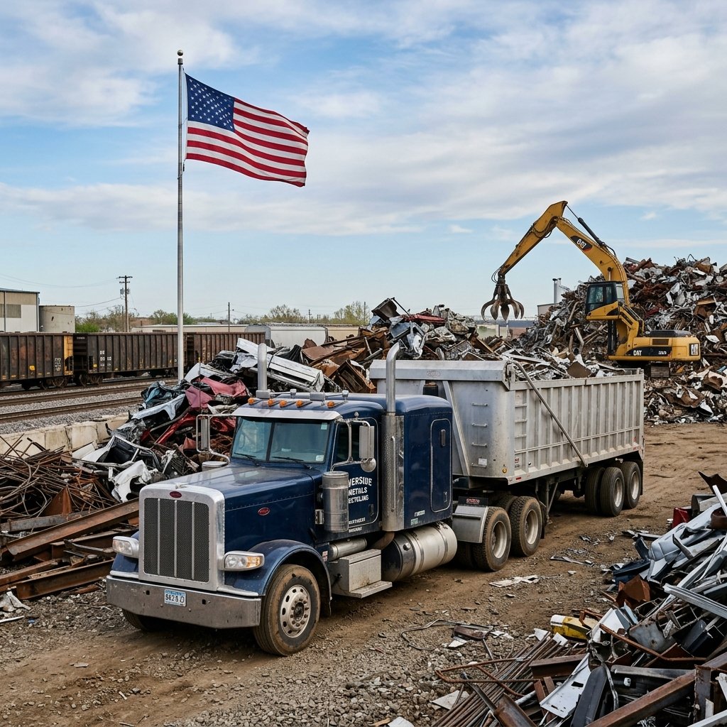 Real Scrap Dump Truck in Yard